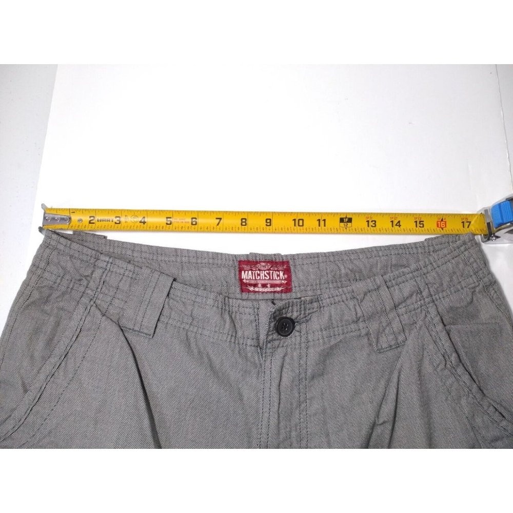 MATCHSTICK Shorts Men XXL 36 Cargo Utility Outdoor Hike Camp Twill Chino Solid - Picture 5 of 5